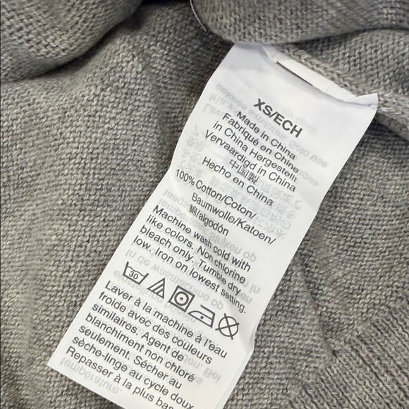 J. Crew Men's Zip Up Sweater in Light Gray - Picture 3 of 6